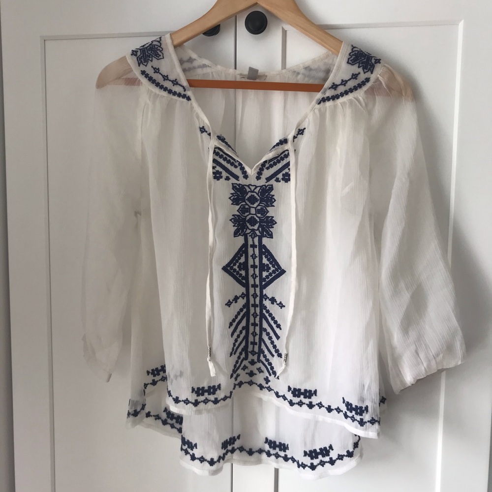 Ecoté Urban Outfitters Boho Sheer Top